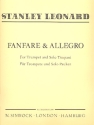 Fanfare and Allegro fr Trompete und Solo-Pauken Partitur und 2 Stimmen