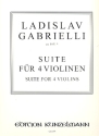 Suite fr 4 Violinen Stimmen