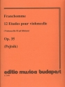 12 Etudes op.35 pour violoncelle (Violoncelle 2 ad lib.)