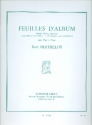 Feuillets d'album pour flute et piano