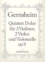 Quintett D-Dur op.9 fr 2 Violinen, 2 Violen und Violoncello Stimmen