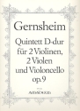 Quintett D-Dur op.9 fr 2 Violinen, 2 Violen und Violoncello Stimmen