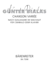 Chanson varie nach Guilleaume de Machaut fr Cembalo (Klavier)