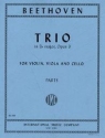 String Trio E flat major op.3 for violin, viola and cello parts