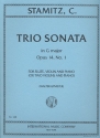 Trio Sonata G major op.14,1 for flute (violin), violin and piano parts