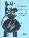 Concert Duets for alto and tenor saxophone score