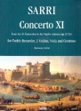 Concerto no.11 per flauto, 2 violini, viola e bc 6 parts