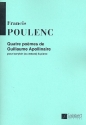 4 POEMES DE GUILLAUME APOLLINAIRE POUR BARYTON OU MEZZO SOPRANO ET PIANO