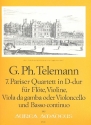 Pariser Quartett D-Dur Nr.7 fr Flte, Violine, Viola da gamba (Vc) und Bc    Stimmen
