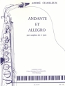 Andante et allegro pour saxophone alto et piano