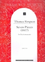 7 Pieces (1617) for 5 instruments  5 score