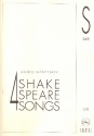 4 Shakespeare Songs for mixed chorus a cappella score (en/fin)
