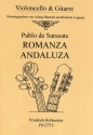 Romanza andaluza op.22,1  fr Violoncello und Gitarre Partitur und Stimmen