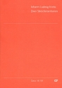 2 Streichersinfonien fr 2 Violinen, Viola und Bc Partitur