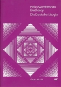 Die deutsche Liturgie fr 2 gem Chre Partitur (dt/en)