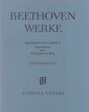 Beethoven Werke Abteilung 2 Band 1 Ouvertren und Wellingtons Sieg Kritischer Bericht