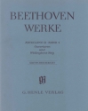 Beethoven Werke Abteilung 2 Band 1 Ouvertren und Wellingtons Sieg Kritischer Bericht