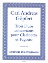 3 Duos concertants fr Klarinette und Fagott 2 Spielpartituren