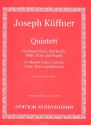Quintett fr Bassetthorn, Klarinette, Flte, Horn und Fagott Partitur und Stimmen