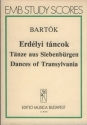 TAENZE AUS SIEBENBUERGEN FUER ORCHESTER    STUDIENPARTITUR ERDELYI TANCOK