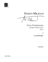 Le Printemps op.43 no.1 fr 4 Holzblser, Harfe und Streichquartett Partitur