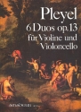 6 Duos op.13 fr Violine und Violoncello Stimmen
