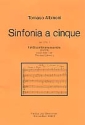 Sinfonia a cinque op.2,1 fr 5 Blockflten (SSATB) Partitur und Stimmen