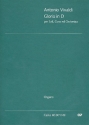 Gloria D-Dur RV589 fr Soli (SSA), gem Chor und Orchester Orgel