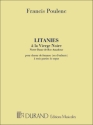 Litanies  la vierge noire pour choeur de femmes (d'enfants) et orgue partition