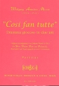 Cosi fan tutte fr Flte, Violine, Viola und Violoncello Studienpartitur