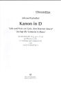 Kanon D-Dur  fr gem Chor und Instrumente Chorpartitur