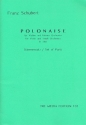 Polonaise B-Dur D580 für Violine und kleines Orchester Stimmensatz (Solo, Harmonie und 8-7-6-5-4)