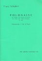 Polonaise B-Dur D580 fr Violine und kleines Orchester Stimmensatz (Solo, Harmonie und 8-7-6-5-4)