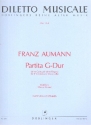 Partita G-Dur für 4 Violinen und Violoncello Partitur und Stimmen