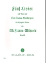 5 Lieder aus des Knaben Wunderhorn op.9 fr Gesang und Klavier