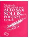 Contemporary Alto Sax Solos in Pop/Jazz Styles (+CD) for alto saxophone and piano