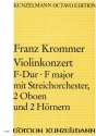 Konzert F-Dur fr Violine und Orchester Partitur
