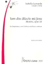 Iam diu dilecte mi Jesu op.20 Motette fr Singstimme, 2 Violinen und Bc Partitur und Stimmen