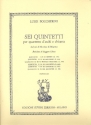 Quintett D-Dur Nr.4 G448 fr Gitarre und Streichquartett Partitur