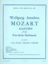 Allegro from Eine kleine Nachtmusik for 6-part brass chorus score and parts