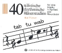 40 stilistische rhythmische Blserstudien CD