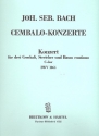 Konzert C-Dur BWV1064 für 3 Cembali und Streicher Partitur