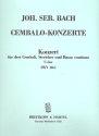 Konzert C-Dur BWV1064 fr 3 Cembali und Streicher Partitur