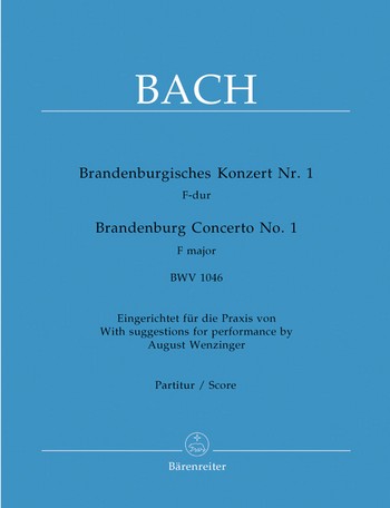 Brandenburgisches Konzert F-Dur Nr.1 BWV1046 fr Orchester Partitur
