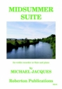 Midsummer Suite for treble recorder (flute) and piano score
