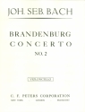 Brandenburgisches Konzert Nr.2 F-Dur BWV1047 fr Altblockflte, Oboe, Trompete, Violine, Streicher und Bc Violine solo