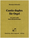 cantio duplex fuer orgel