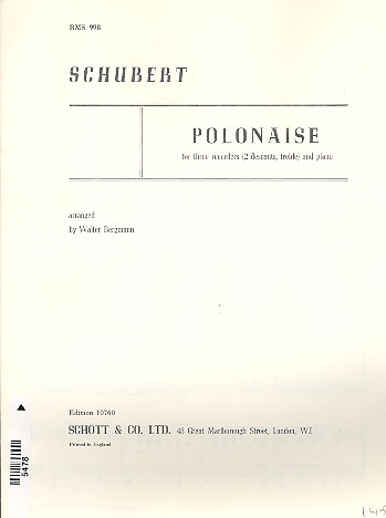 Polonaise for 3 recorders (SSA) and piano