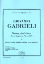 Sonata pian' e forte from sacrae symphoniae for brass quintet score and 5 parts