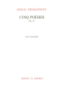 5 Posies op. 23 fr Gesang und Klavier